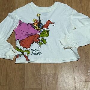 The Grinch ‘Define Naughty’ Girl’s Long Sleeve Tee Size Large (10/12) NWOT